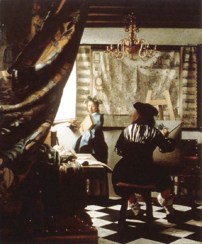 Jan Vermeer the artist s studio oil painting image